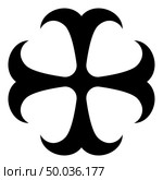 Cross monogram dokonstantinovsky Symbol of the Apostle anchor Hope sign Religious cross icon black color vector illustration flat style simple image. Стоковая иллюстрация, агентство Ingram Publishing / Фотобанк Лори