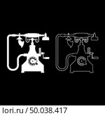 Vintage telephone retro rotary plate Antique phone Old phone Retro phone Rarity telephone Vintage phone Antique telephone Rarity phone icon set white color vector illustration flat style simple image. Стоковая иллюстрация, агентство Ingram Publishing / Фотобанк Лори