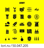 Army Solid Glyph Icons Set For Infographics, Mobile UX/UI Kit And Print Design. Include: Monitor, Badge, Enforcement, Law, Army, Barbed Wire, French, Icon Set - Vector. Стоковая иллюстрация, агентство Ingram Publishing / Фотобанк Лори
