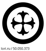 Symbol field lily kreen strong Cross monogram dokonstantinovsky Symbol of the Apostle anchor Hope sign Religious cross icon in circle round black color vector illustration flat style simple image. Symbol field lily kreen strong Cross monogram dokonstantinovsky Symbol of the Apostle anchor Hope sign Religious cross icon in circle round black color vector illustration flat style image. Стоковая иллюстрация, агентство Ingram Publishing / Фотобанк Лори