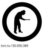 Beekeeper holding honeycomb plank Apiarist icon in circle round black color vector illustration flat style simple image. Beekeeper holding honeycomb plank Apiarist icon in circle round black color vector illustration flat style image. Стоковая иллюстрация, агентство Ingram Publishing / Фотобанк Лори