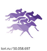 Horse ride icon. Flat color design. Vector illustration. Стоковая иллюстрация, агентство Ingram Publishing / Фотобанк Лори