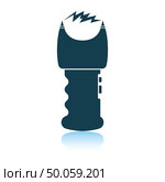Stun gun icon. Shadow reflection design. Vector illustration. Стоковое фото, агентство Ingram Publishing / Фотобанк Лори