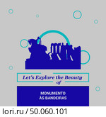 Let’s Explore the beauty of Monumento As Banderiras Sao Paulo, Brazil National Landmarks. Стоковая иллюстрация, агентство Ingram Publishing / Фотобанк Лори