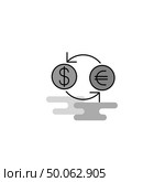 Money converstion  Web Icon. Flat Line Filled Gray Icon Vector. Стоковая иллюстрация, агентство Ingram Publishing / Фотобанк Лори