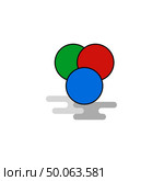 Flat Circles  Icon. Vector. Стоковая иллюстрация, агентство Ingram Publishing / Фотобанк Лори