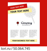 Lollypop  Title Page Design for Company profile ,annual report, presentations, leaflet, Brochure Vector Background. Стоковая иллюстрация, агентство Ingram Publishing / Фотобанк Лори