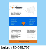 Template layout for Dislike comany profile ,annual report, presentations, leaflet, Brochure Vector Background. Стоковая иллюстрация, агентство Ingram Publishing / Фотобанк Лори