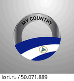 Nicaragua My Country Flag badge. Стоковая иллюстрация, агентство Ingram Publishing / Фотобанк Лори