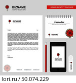 Lollypop  Business Letterhead, Calendar 2019 and Mobile app design vector template. Стоковая иллюстрация, агентство Ingram Publishing / Фотобанк Лори