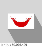 Ecuador flag Long Shadow design vector. Стоковая иллюстрация, агентство Ingram Publishing / Фотобанк Лори