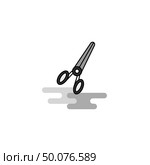Scissor Web Icon. Flat Line Filled Gray Icon Vector. Стоковая иллюстрация, агентство Ingram Publishing / Фотобанк Лори