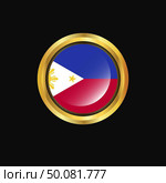 Phillipines flag Golden button. Стоковая иллюстрация, агентство Ingram Publishing / Фотобанк Лори
