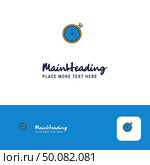 Creative Stopwatch  Logo Design. Flat color Logo place for Tagline. Vector Illustration. Стоковая иллюстрация, агентство Ingram Publishing / Фотобанк Лори