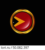 East Timor flag Golden button. Стоковая иллюстрация, агентство Ingram Publishing / Фотобанк Лори