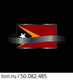 East Timor flag Ribbon banner design. Стоковая иллюстрация, агентство Ingram Publishing / Фотобанк Лори