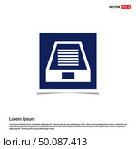 Hard Disk Icon - Blue photo Frame. Стоковая иллюстрация, агентство Ingram Publishing / Фотобанк Лори