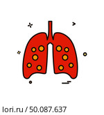 Lungs icon design vector. Стоковая иллюстрация, агентство Ingram Publishing / Фотобанк Лори