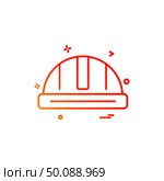 helmet labour icon vector design icon . Стоковая иллюстрация, агентство Ingram Publishing / Фотобанк Лори