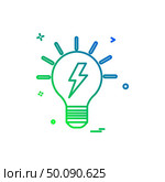 blub power electric icon vector design. Стоковая иллюстрация, агентство Ingram Publishing / Фотобанк Лори