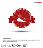 Racket Shuttlecock Icon - Red Ribbon banner. Стоковая иллюстрация, агентство Ingram Publishing / Фотобанк Лори
