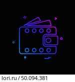 Wallet icon design vector. Стоковая иллюстрация, агентство Ingram Publishing / Фотобанк Лори