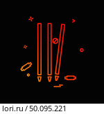 wicket cricket out bowled icon vector design. Стоковая иллюстрация, агентство Ingram Publishing / Фотобанк Лори