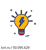 blub power electric icon vector design. Стоковая иллюстрация, агентство Ingram Publishing / Фотобанк Лори