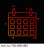 Calender icon design vector. Стоковая иллюстрация, агентство Ingram Publishing / Фотобанк Лори