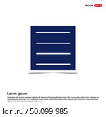 Align text icon - Blue photo Frame. Стоковая иллюстрация, агентство Ingram Publishing / Фотобанк Лори