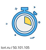 Stop watch icon design vector. Стоковая иллюстрация, агентство Ingram Publishing / Фотобанк Лори