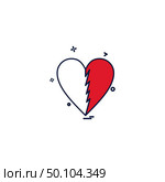 heart brocken icon vector design. Стоковая иллюстрация, агентство Ingram Publishing / Фотобанк Лори