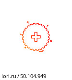 medical cicle plus hospltal sign icon vector design. Стоковая иллюстрация, агентство Ingram Publishing / Фотобанк Лори