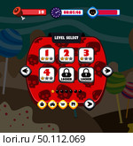 game ui menu application mobile app vector art. game ui menu application mobile app. Стоковая иллюстрация, агентство Ingram Publishing / Фотобанк Лори