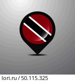 Trinidad and tobago Map Pin. Стоковая иллюстрация, агентство Ingram Publishing / Фотобанк Лори