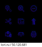 internet , signals , sports , setting , ideas ,travel , money , envelope , bulb, search ,compass , meter ,message , icon, vector, design,  flat,  collection, style, creative,  icons. Стоковая иллюстрация, агентство Ingram Publishing / Фотобанк Лори