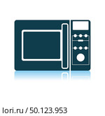 Micro Wave Oven Icon. Shadow Reflection Design. Vector Illustration. Стоковая иллюстрация, агентство Ingram Publishing / Фотобанк Лори