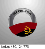 Angola My Country Flag badge. Стоковая иллюстрация, агентство Ingram Publishing / Фотобанк Лори
