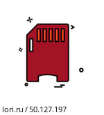 Sim card icon design vector. Стоковая иллюстрация, агентство Ingram Publishing / Фотобанк Лори