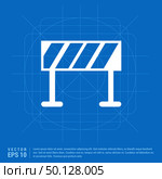 Road Barrier Icon. Стоковая иллюстрация, агентство Ingram Publishing / Фотобанк Лори