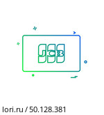 JCB card icon design vector. Стоковая иллюстрация, агентство Ingram Publishing / Фотобанк Лори