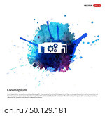 Setting Icon - Watercolor Background. Стоковая иллюстрация, агентство Ingram Publishing / Фотобанк Лори