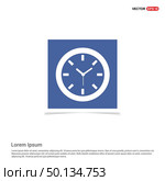Clock Icon - Blue photo Frame. Стоковая иллюстрация, агентство Ingram Publishing / Фотобанк Лори
