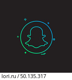 media network social snapchat icon vector design. Стоковая иллюстрация, агентство Ingram Publishing / Фотобанк Лори