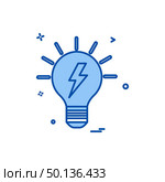 blub power electric icon vector design. Стоковая иллюстрация, агентство Ingram Publishing / Фотобанк Лори