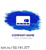 cassette Icon - Blue watercolor background. Стоковая иллюстрация, агентство Ingram Publishing / Фотобанк Лори