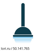Plunger Icon. Shadow Reflection Design. Vector Illustration. Стоковая иллюстрация, агентство Ingram Publishing / Фотобанк Лори