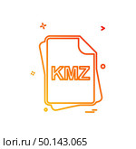 KMZ file type icon design vector. Стоковая иллюстрация, агентство Ingram Publishing / Фотобанк Лори