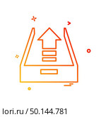 Uploading icon design vector. Стоковая иллюстрация, агентство Ingram Publishing / Фотобанк Лори