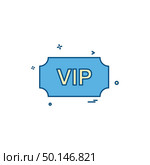 VIP ticket icon design vector. Стоковая иллюстрация, агентство Ingram Publishing / Фотобанк Лори